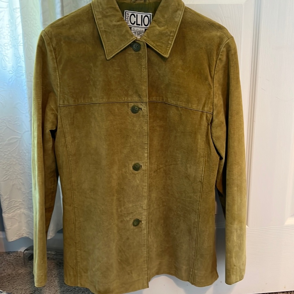 Suede Shirt jacket size 6. Very good condition.